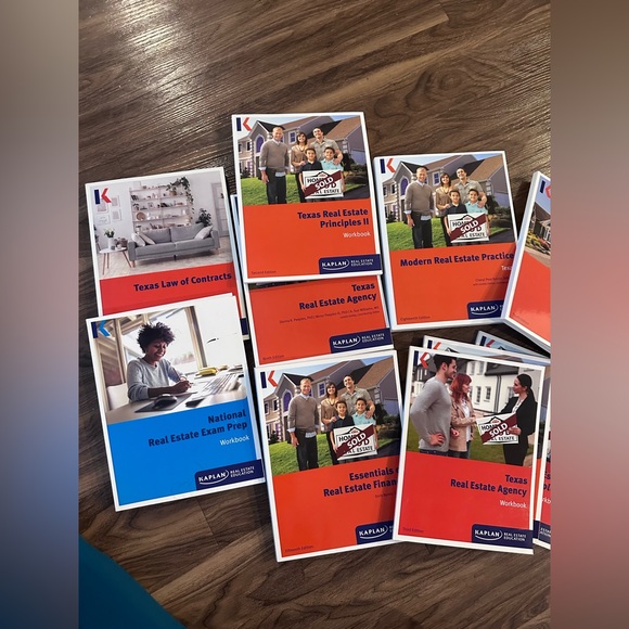 NWT Kaplan Real Estate Full Set Of 14 Books And Workbooks set - Picture 5 of 13